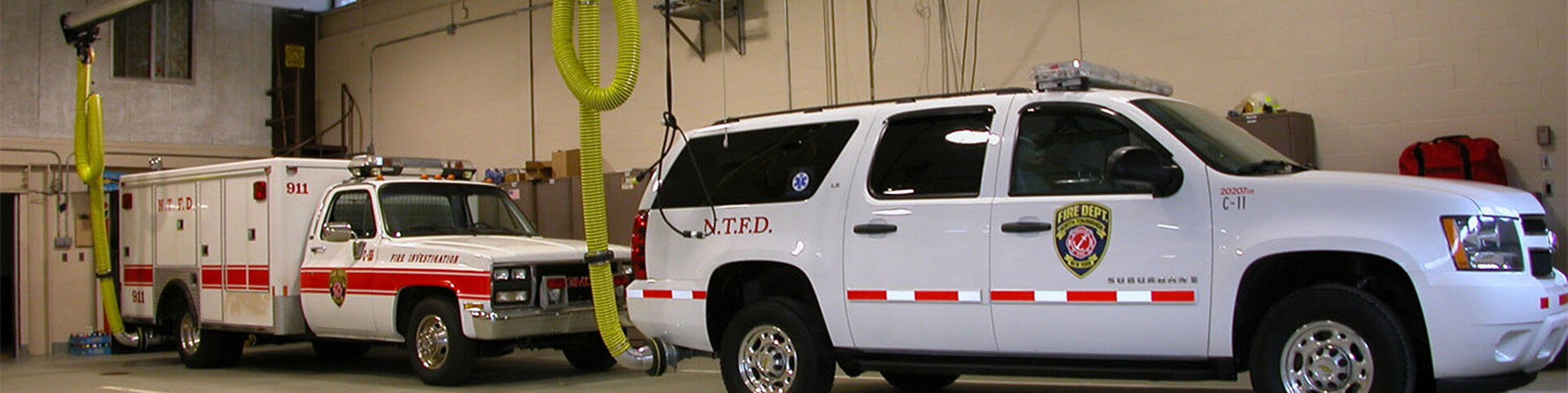 Vehicle exhaust extraction fire department
