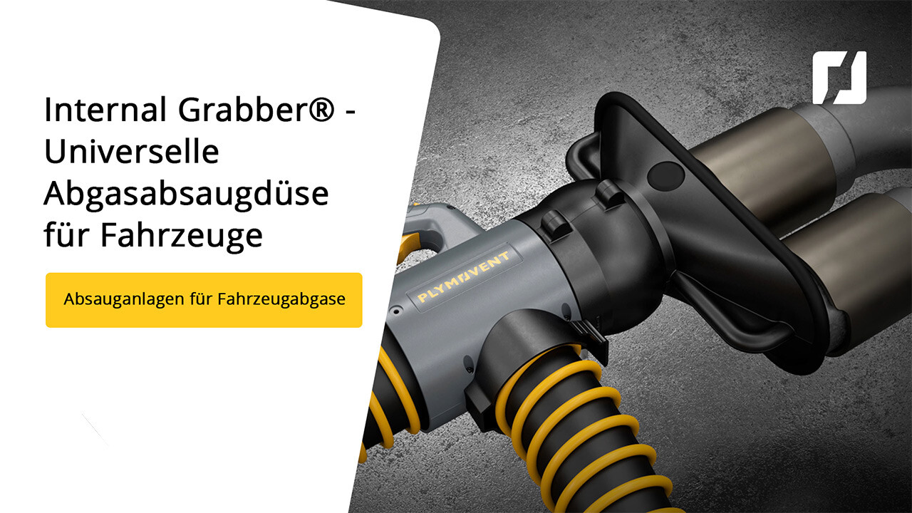 Plymovent's Internal Grabber® - Universelle Abgasabsaugdüse für Fahrzeuge